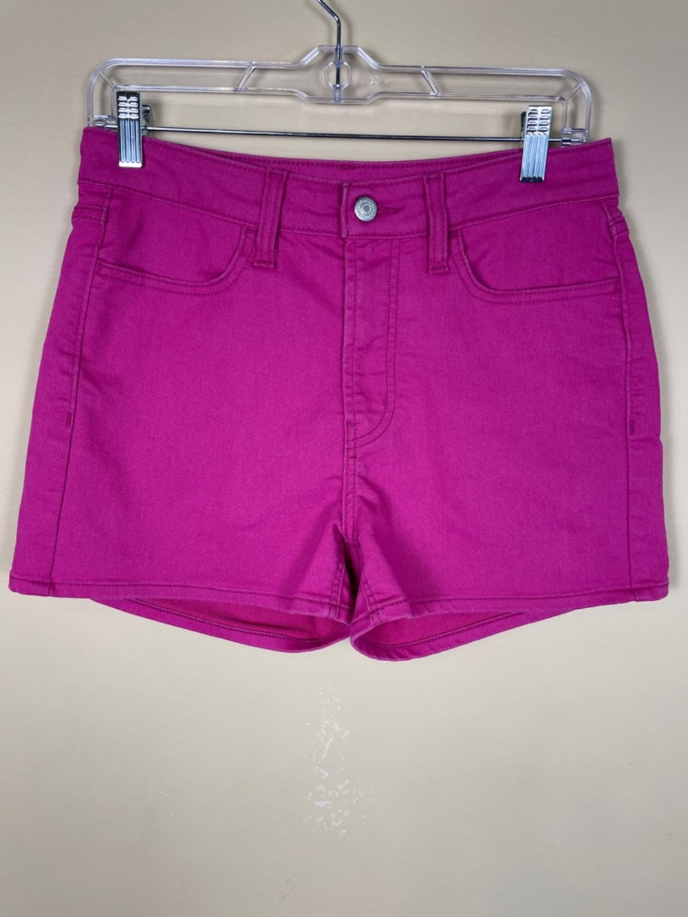Old Navy Women’s High-Rise Wow Magenta Pink Jean Denim Shorts
